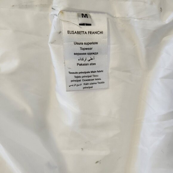 Elisabetta Franchi women's white jacket in size medium - Picture 6 of 16